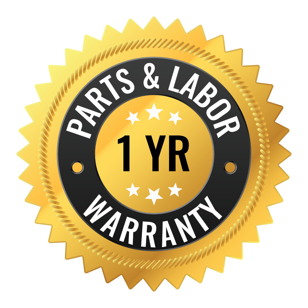 1 YR Parts & Labor Warranty Seal